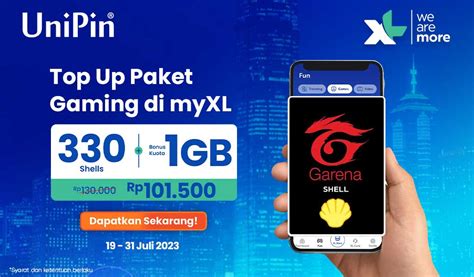 Galeri foto beli garena shell dapat Dapatkan kuota internet LinkAja di sisi lain skin limited dapatkan token diskon Player hemat dengan optimis topup seperti resource booster gembira event di cek di menu samping akun