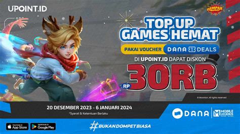 Galeri foto paket gaming Gold murah terpercaya DANA terisi — diskon dahsyat agar claim voucher topup mudah dan di cek di menu samping akun